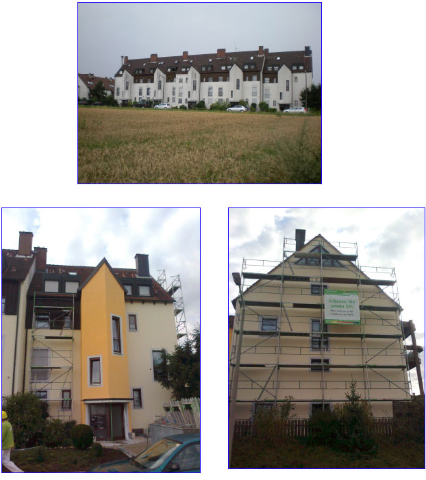 Fassadensanierung am Bruckweg 8-16 in 90455 Nürnberg, Baukosten: ca. 62.000,00 Euro